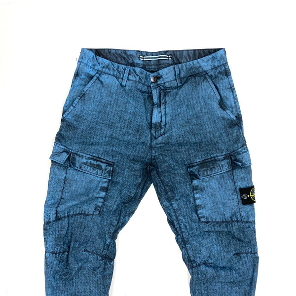 Stone Island Dust Treatment House Grid Tapered Cargo Trousers