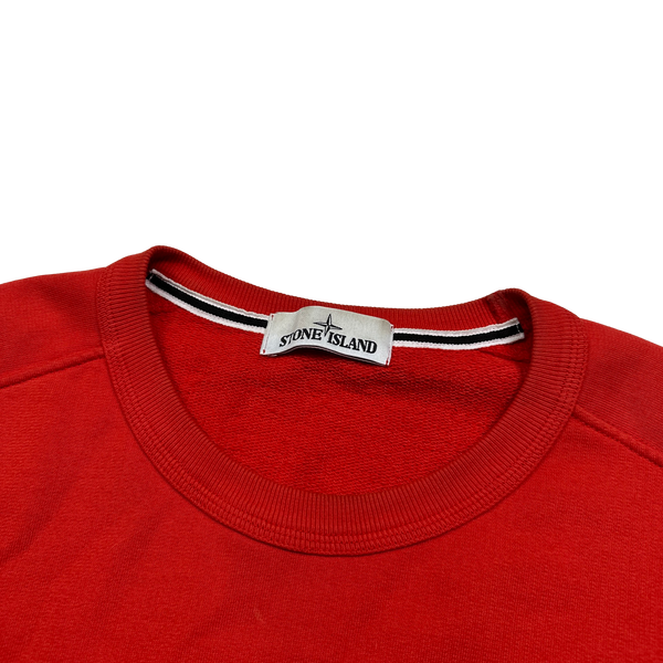 Stone Island 2015 Red Cotton Chest Pocket Sweatshirt - XL