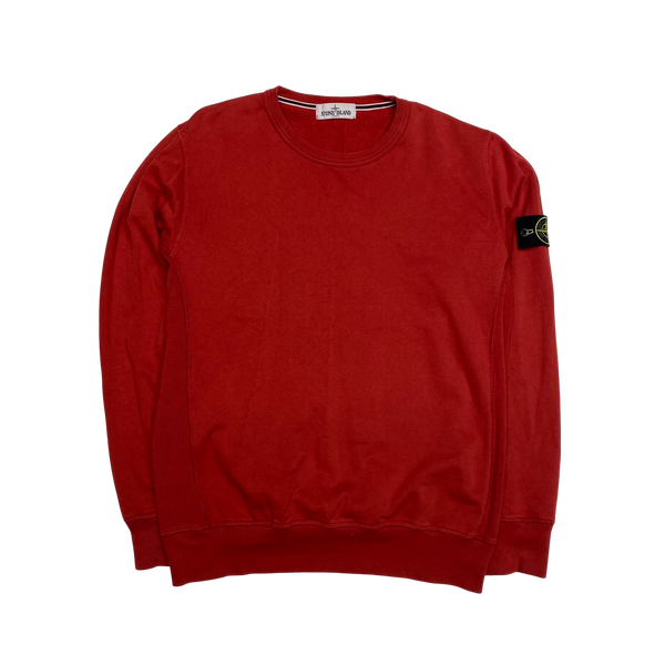 Stone Island 2013 Red Cotton Crewneck Sweatshirt