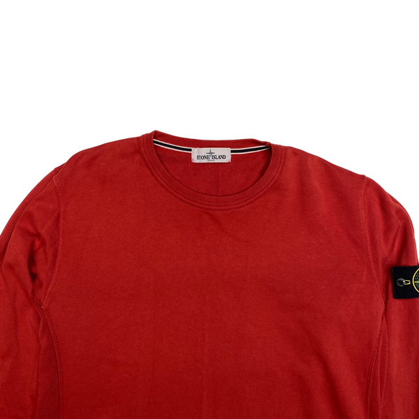 Stone Island 2013 Red Cotton Crewneck Sweatshirt