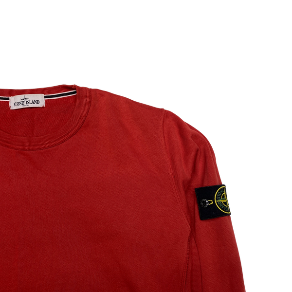 Stone Island 2013 Red Cotton Crewneck Sweatshirt