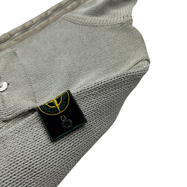 Stone Island Vintage Thick Knitted Quarter Zipped Pullover - Large
