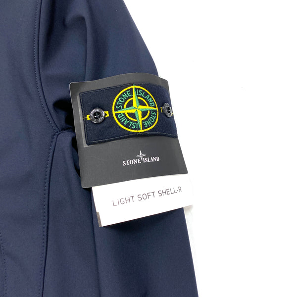 Stone island soft shell r navy hotsell