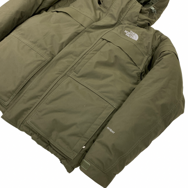 North Face Khaki Hyvent Down Filled Winter Jacket