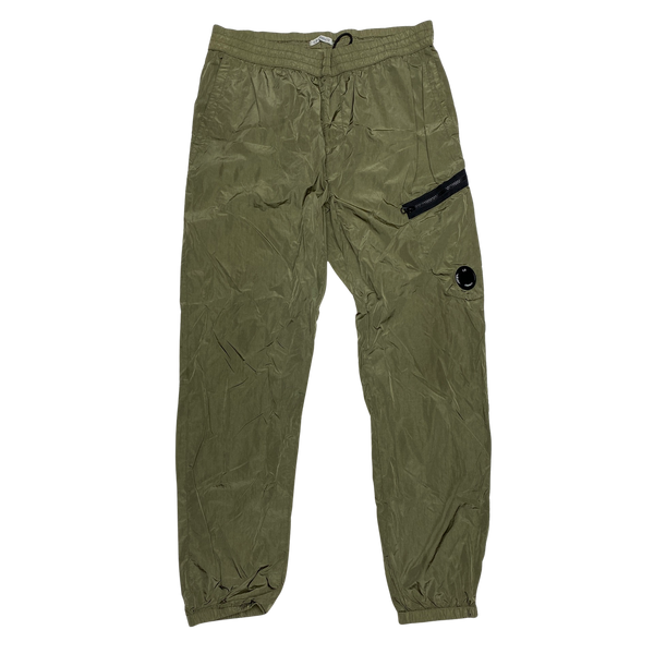 CP Company Olive Nylon Metal Trousers