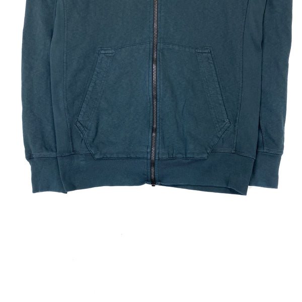 Stone Island Navy Cotton Zipped Hoodie
