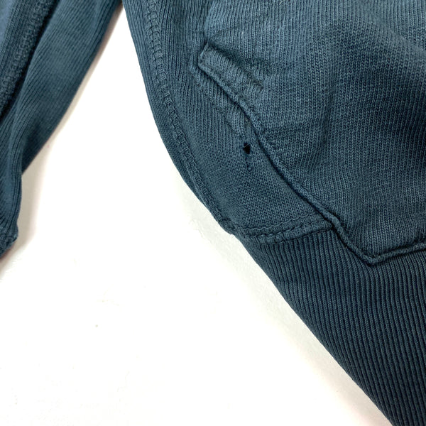 Stone Island Navy Cotton Zipped Hoodie