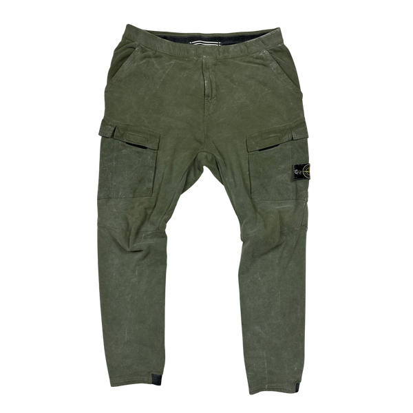 Stone Island Olive Green Frost Cargo Joggers - XL