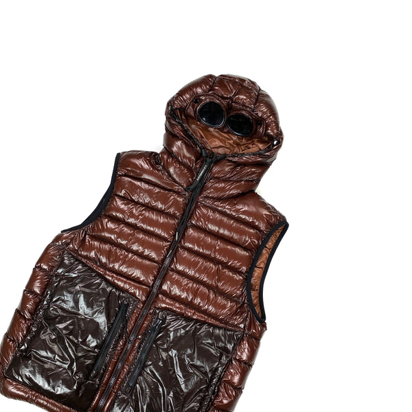 CP Company Brown Two Tone D D Shell Gilet