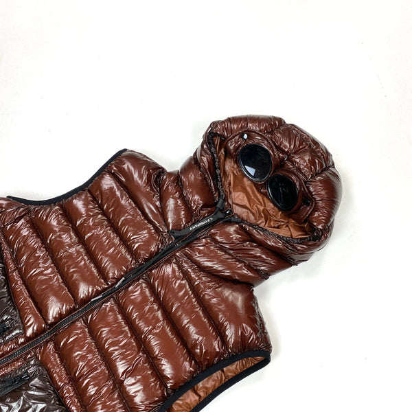 CP Company Brown Two Tone D D Shell Gilet