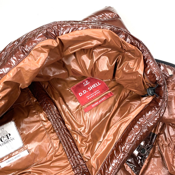 CP Company Brown Two Tone D D Shell Gilet