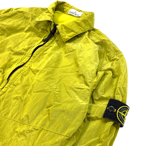 Stone Island Mustard Yellow Shimmer Lined Overshirt