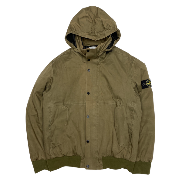 Stone Island 2013 Khaki Primaloft 3L Performance Cotton Jacket