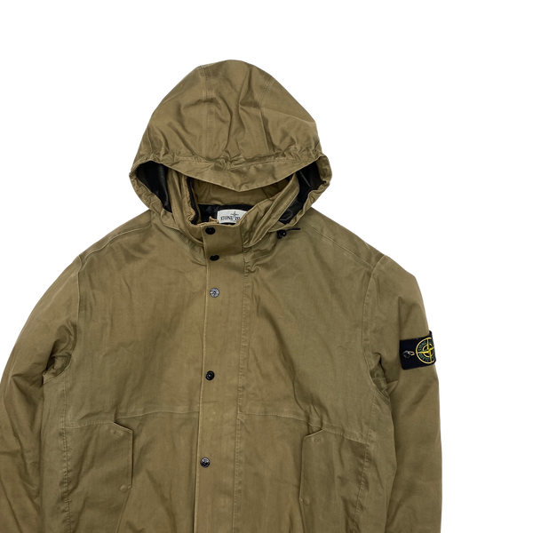 Stone Island 2013 Khaki Primaloft 3L Performance Cotton Jacket