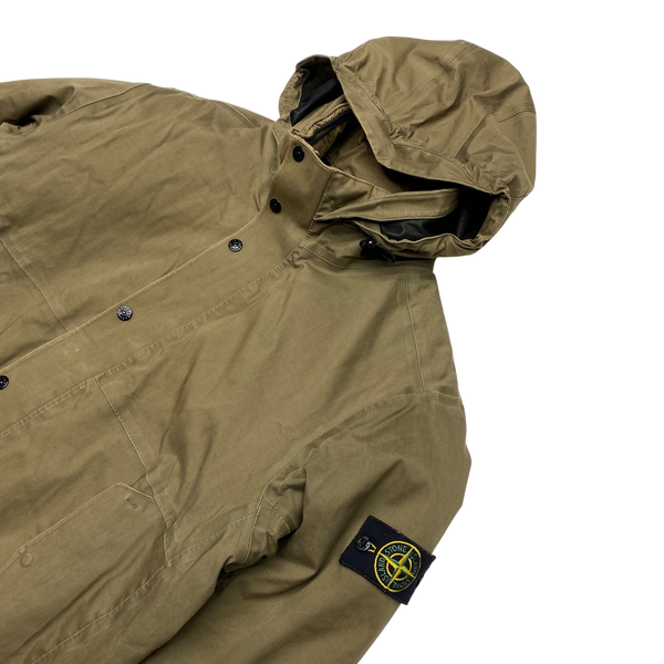 Stone Island 2013 Khaki Primaloft 3L Performance Cotton Jacket