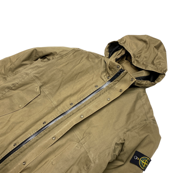 Stone Island 2013 Khaki Primaloft 3L Performance Cotton Jacket