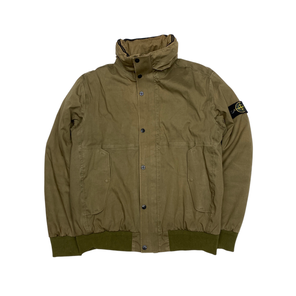 Stone Island 2013 Khaki Primaloft 3L Performance Cotton Jacket
