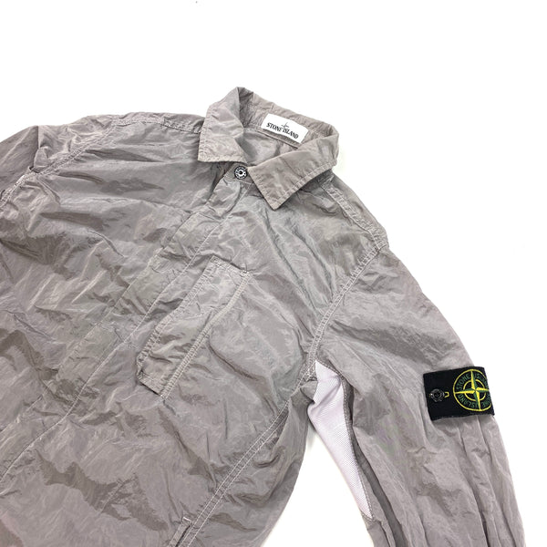 Stone Island Light Grey Nylon Metal Overshirt