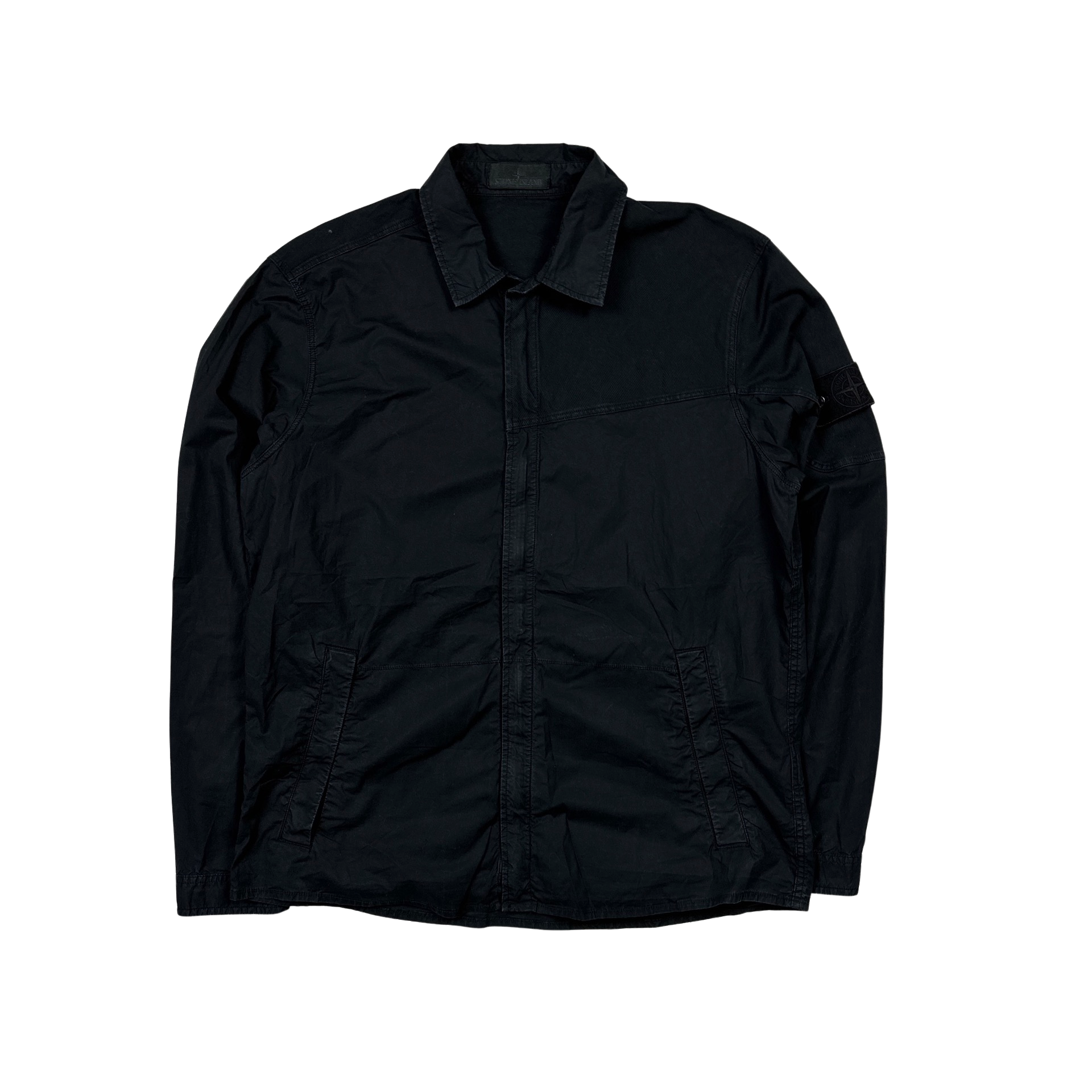 Stone island ghost piece overshirt black sales