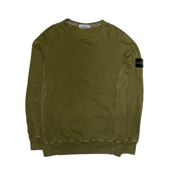 Stone Island 2017 Khaki Green Cotton Sweatshirt