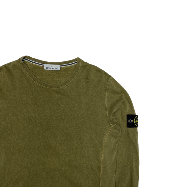 Stone Island 2017 Khaki Green Cotton Sweatshirt