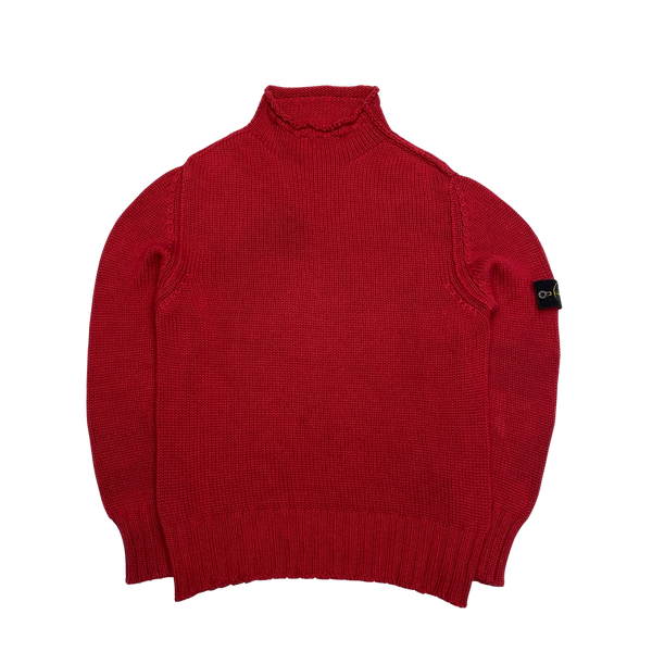 Stone Island AW2000 Knitted Mock Neck Jumper