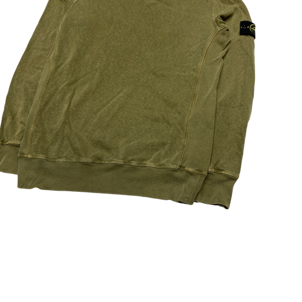 Stone Island 2017 Khaki Green Cotton Sweatshirt