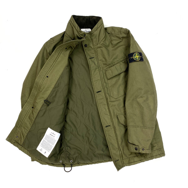 Stone Island Khaki Quilted David TC Jacket