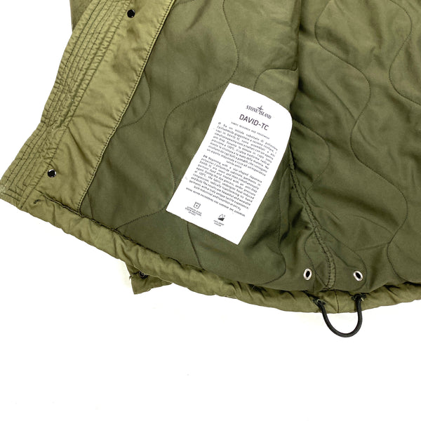 Stone Island Khaki Quilted David TC Jacket