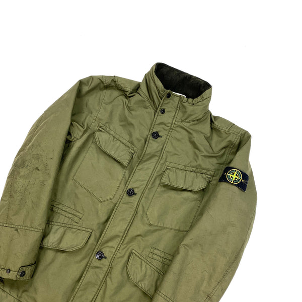 Stone Island Khaki Quilted David TC Jacket
