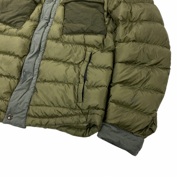 CP Company Khaki D Down Goggle Puffer Jacket