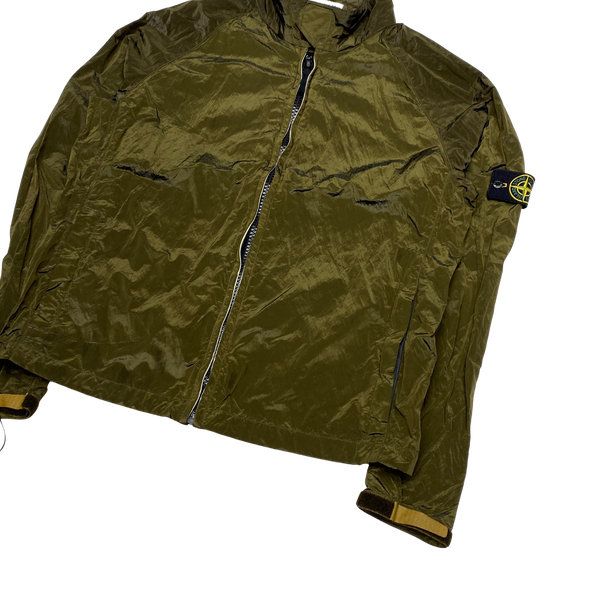 Stone Island 2006 Khaki Nylon Metal Shimmer Jacket