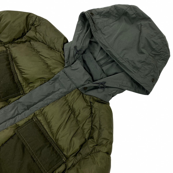 CP Company Khaki D Down Goggle Puffer Jacket