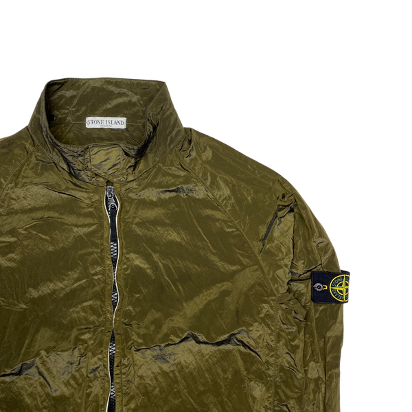 Stone Island 2006 Khaki Nylon Metal Shimmer Jacket