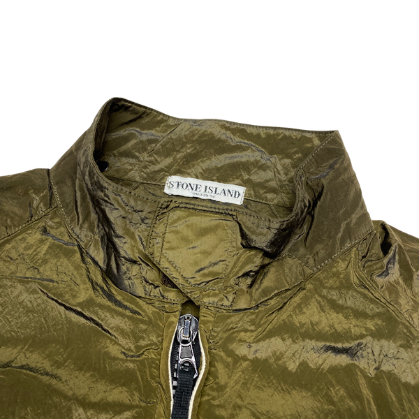 Stone Island 2006 Khaki Nylon Metal Shimmer Jacket
