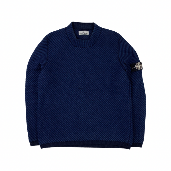 Stone Island Polypropylene Denim Crewneck Jumper
