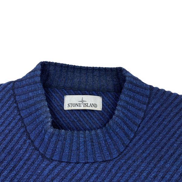 Stone Island Polypropylene Denim Crewneck Jumper