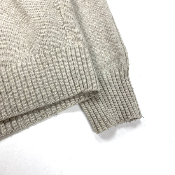 Stone Island Grey Wool Quarter Buttoned Pullover Jumper