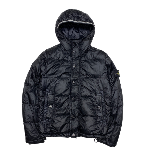 Stone Island 2013 Black Garment Dyed Puffer Jacket