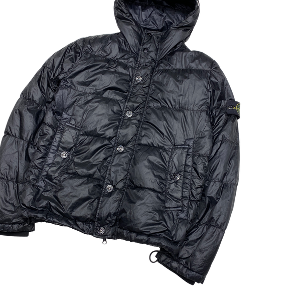 Stone Island 2013 Black Garment Dyed Puffer Jacket