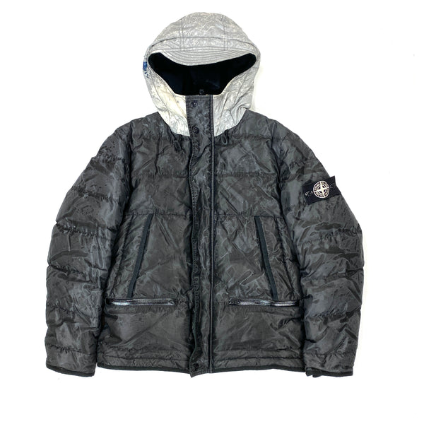 Stone Island Black Mesh Reflective Jacket