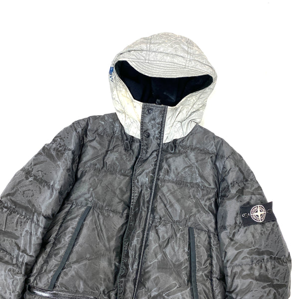 Stone Island Black Mesh Reflective Jacket