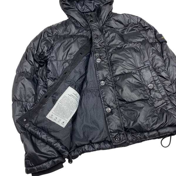 Stone Island 2013 Black Garment Dyed Puffer Jacket