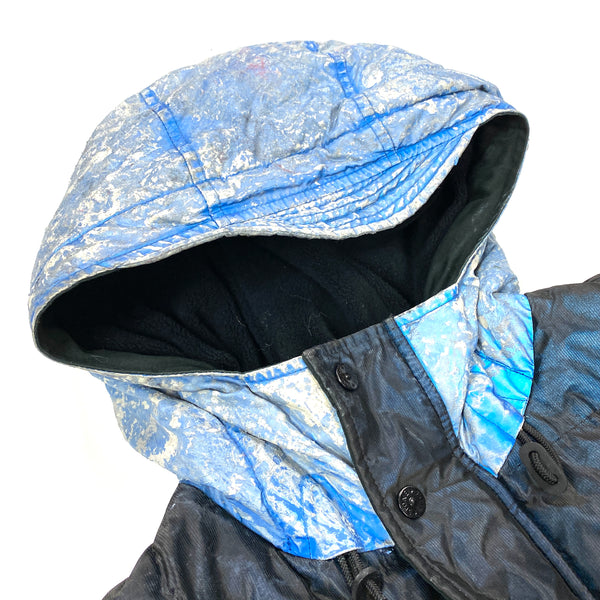 Stone Island Blue Mesh Reflective Jacket