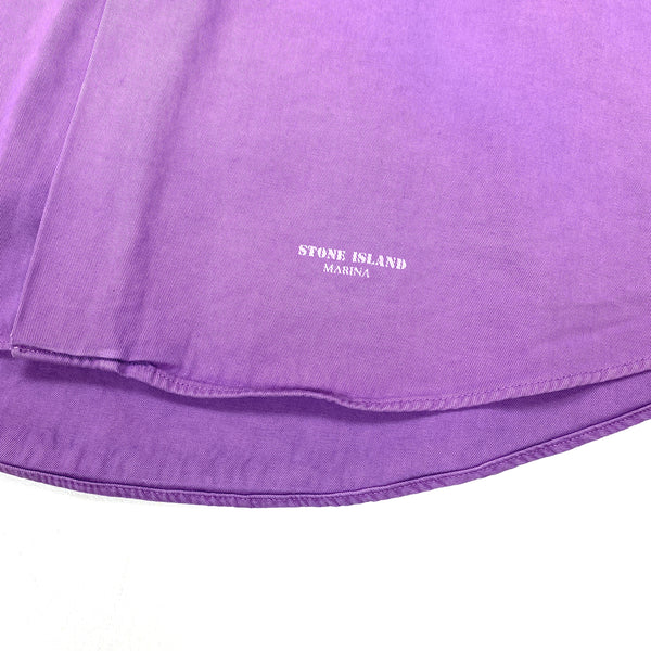 Stone Island Marina Purple Buttoned Overshirt