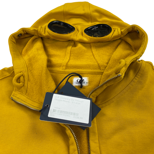 CP Company Mustard Yellow Goggle Hoodie