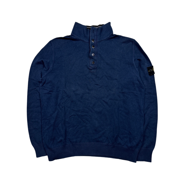 Stone Island 2012 Blue Cotton Pullover Jumper - XXL