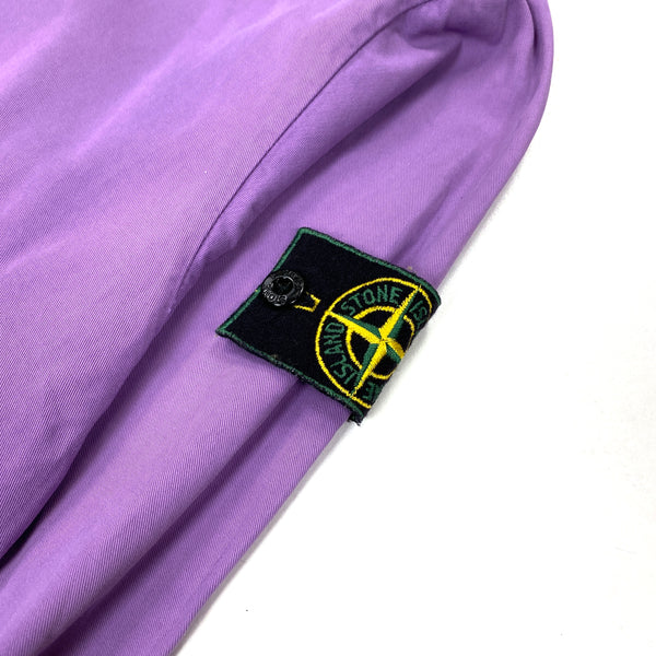 Stone Island Marina Purple Buttoned Overshirt