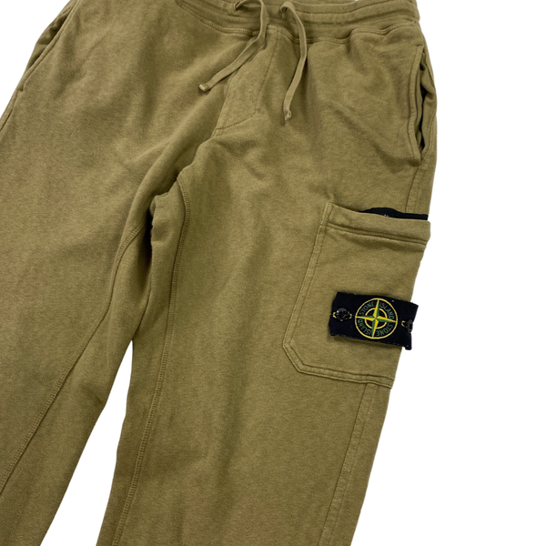 Stone Island Khaki Cotton Joggers