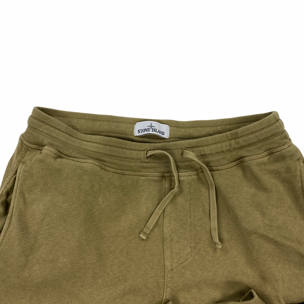 Stone Island Khaki Cotton Joggers